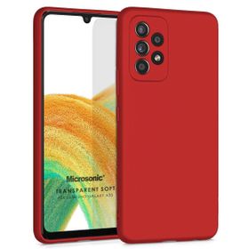 Microsonic Samsung Galaxy A33 5G Matte Silicone Kırmızı Kılıf