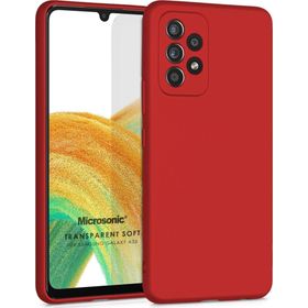 Microsonic Samsung Galaxy A33 5G Matte Silicone Kırmızı Kılıf