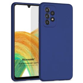 Microsonic Samsung Galaxy A33 5G Matte Silicone Lacivert Kılıf