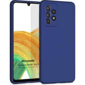 Microsonic Samsung Galaxy A33 5G Matte Silicone Lacivert Kılıf