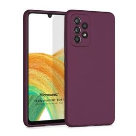 Microsonic Samsung Galaxy A33 5G Matte Silicone Mor Kılıf