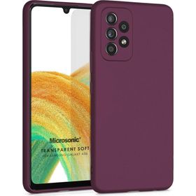 Microsonic Samsung Galaxy A33 5G Matte Silicone Mor Kılıf