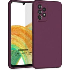 Microsonic Samsung Galaxy A33 5G Matte Silicone Mor Kılıf