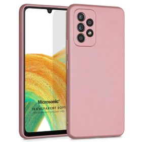 Microsonic Samsung Galaxy A33 5G Matte Silicone Rose Gold Kılıf