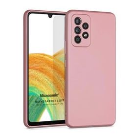 Microsonic Samsung Galaxy A33 5G Matte Silicone Rose Gold Kılıf