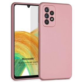 Microsonic Samsung Galaxy A33 5G Matte Silicone Rose Gold Kılıf