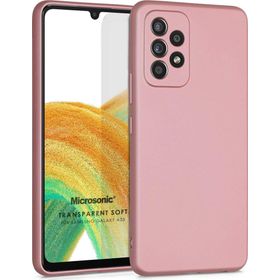 Microsonic Samsung Galaxy A33 5G Matte Silicone Rose Gold Kılıf