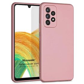 Microsonic Samsung Galaxy A33 5G Matte Silicone Rose Gold Kılıf