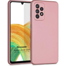 Microsonic Samsung Galaxy A33 5G Matte Silicone Rose Gold Kılıf
