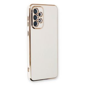 Microsonic Samsung Galaxy A33 5G Olive Plated Beyaz Cep Telefonu Kılıfı