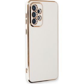 Microsonic Samsung Galaxy A33 5G Olive Plated Beyaz Cep Telefonu Kılıfı