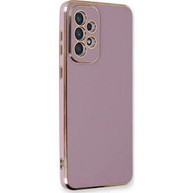 Microsonic Samsung Galaxy A33 5G Olive Plated Lila Cep Telefonu Kılıfı