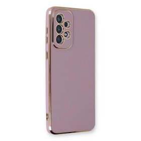 Microsonic Samsung Galaxy A33 5G Olive Plated Lila Cep Telefonu Kılıfı