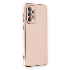 Microsonic Samsung Galaxy A33 5G Olive Plated Pembe Cep Telefonu Kılıfı