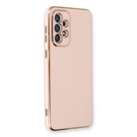 Microsonic Samsung Galaxy A33 5G Olive Plated Pembe Cep Telefonu Kılıfı