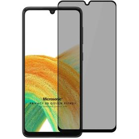 Microsonic Samsung Galaxy A33 5G Privacy 5D Gizlilik Filtreli Siyah Cam Ekran Koruyucu