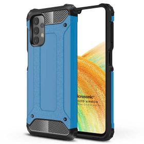 Microsonic Samsung Galaxy A33 5G Rugged Armor Mavi Cep Telefonu Kılıfı