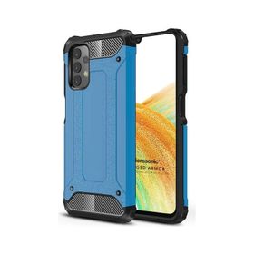 Microsonic Samsung Galaxy A33 5G Rugged Armor Mavi Cep Telefonu Kılıfı