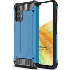 Microsonic Samsung Galaxy A33 5G Rugged Armor Mavi Cep Telefonu Kılıfı