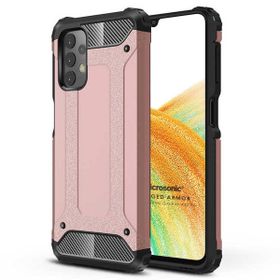Microsonic Samsung Galaxy A33 5G Rugged Armor Rose Gold Cep Telefonu Kılıfı