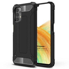Microsonic Samsung Galaxy A33 5G Rugged Armor Siyah Cep Telefonu Kılıfı