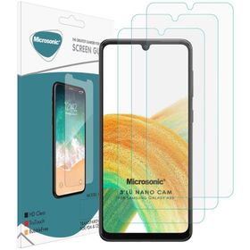 Microsonic Samsung Galaxy A33 5G Screen Protector Nano Glass 3 Adet Cam Ekran Koruyucu