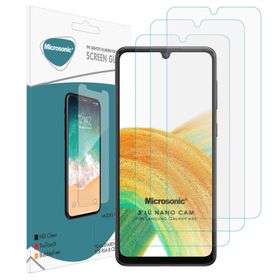 Microsonic Samsung Galaxy A33 5G Screen Protector Nano Glass 3 Adet Cam Ekran Koruyucu