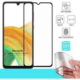 Microsonic Samsung Galaxy A33 5G Seramik Matte Flexible Siyah Ekran Koruyucu