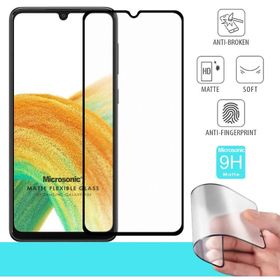 Microsonic Samsung Galaxy A33 5G Seramik Matte Flexible Siyah Ekran Koruyucu