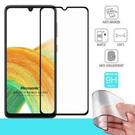Microsonic Samsung Galaxy A33 5G Seramik Matte Flexible Siyah Ekran Koruyucu