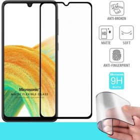 Microsonic Samsung Galaxy A33 5G Seramik Matte Flexible Siyah Ekran Koruyucu