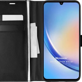 Microsonic Samsung Galaxy A34 Delux Leather Wallet Kılıf