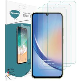 Microsonic Samsung Galaxy A34 Screen Protector Nano Glass 3 Adet Cam Ekran Koruyucu