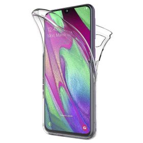Microsonic Samsung Galaxy A40 6 Tarafı Tam Full Koruma 360 Clear Soft Şeffaf Kılıf
