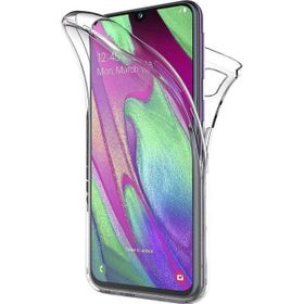 Microsonic Samsung Galaxy A40 6 Tarafı Tam Full Koruma 360 Clear Soft Şeffaf Kılıf