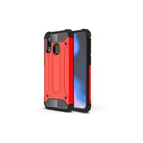 Microsonic Samsung Galaxy A40 Rugged Armor Kırmızı Kılıf