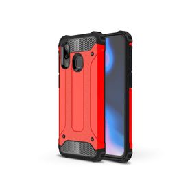 Microsonic Samsung Galaxy A40 Rugged Armor Kırmızı Kılıf