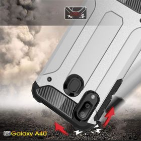 Microsonic Samsung Galaxy A40 Rugged Armor Siyah Kılıf