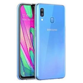 Microsonic Samsung Galaxy A40 Transparent Soft Beyaz Kılıf