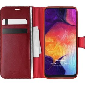 Microsonic Samsung Galaxy A50 Delux Leather Wallet Kırmızı Kılıf