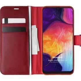 Microsonic Samsung Galaxy A50 Delux Leather Wallet Kırmızı Kılıf