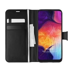 Microsonic Samsung Galaxy A50 Delux Leather Wallet Siyah Kılıf