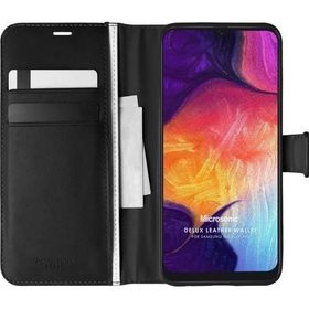Microsonic Samsung Galaxy A50 Delux Leather Wallet Siyah Kılıf