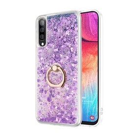 Microsonic Samsung Galaxy A50 Glitter Liquid Holder Mor Kılıf
