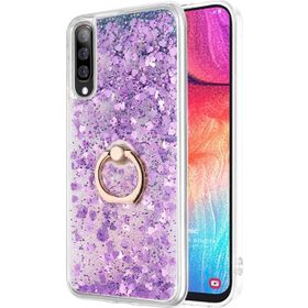 Microsonic Samsung Galaxy A50 Glitter Liquid Holder Mor Kılıf