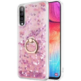 Microsonic Samsung Galaxy A50 Glitter Liquid Holder Pembe Kılıf