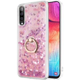 Microsonic Samsung Galaxy A50 Glitter Liquid Holder Pembe Kılıf