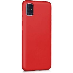 Microsonic Samsung Galaxy A51 Matte Silicone Kırmızı Kılıf