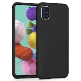 Microsonic Samsung Galaxy A51 Matte Silicone Siyah Kılıf