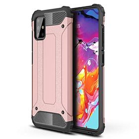 Microsonic Samsung Galaxy A51 Rugged Armor Rose Gold Kılıf